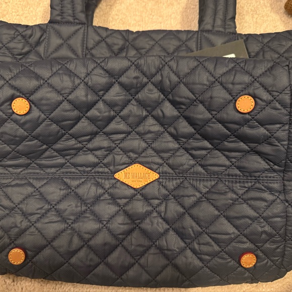 MZ Wallace Quilted METRO Tote in Dawn (Navy) used only a few times - Picture 3 of 5
